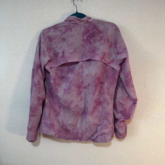 Adidas Women's Size Small Athletic Windbreaker Jacket Pink‎ Purple Lightweight - Picture 5 of 5